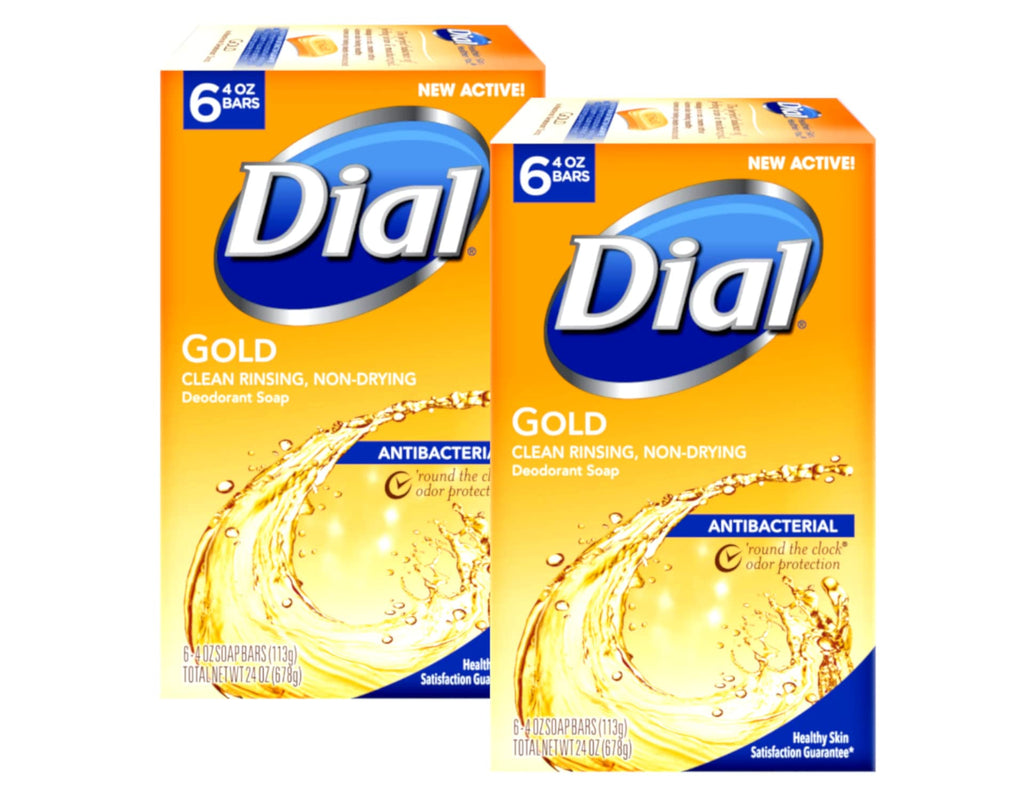 Buy now Dial Antibacterial Soap Bar, Gold, 6 Count (Pack of 2) at indiglob india
