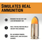 Buy now ST Action Pro 9mm Snap Caps – 10 Pack Inert Dummy Rounds for Dry Fire, Reloading & Malfunction Drills – Orange Insert, Safe & Reusable – Veteran-Owned, Manufactured in USA at indiglob india