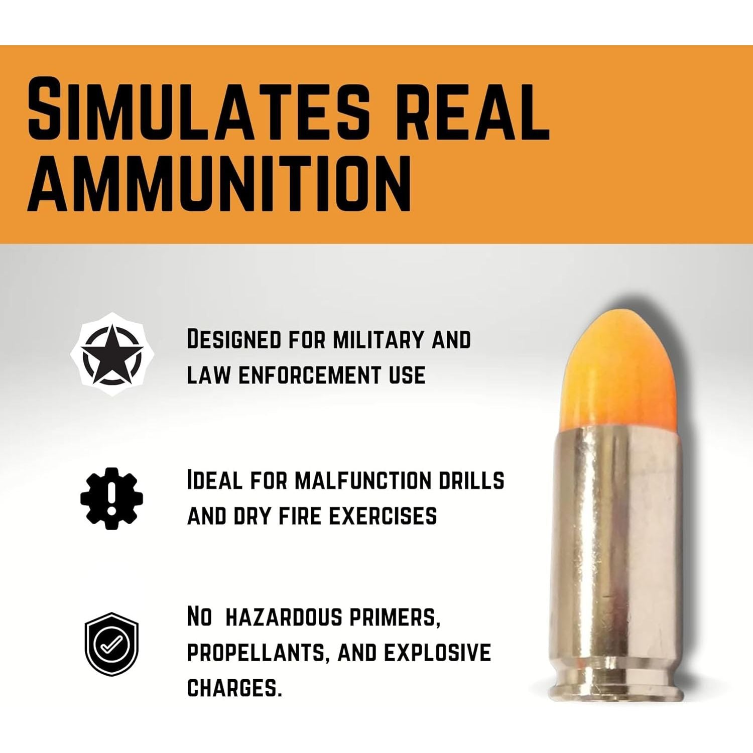 Buy now ST Action Pro 9mm Snap Caps – 10 Pack Inert Dummy Rounds for Dry Fire, Reloading & Malfunction Drills – Orange Insert, Safe & Reusable – Veteran-Owned, Manufactured in USA at indiglob india