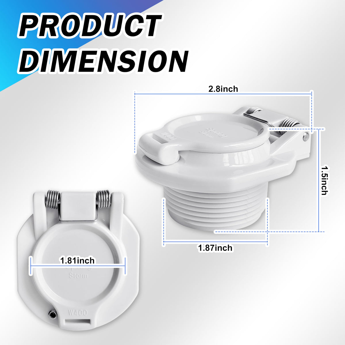 W400BWHP Free Rotating Vacuum Lock Replacement for Hayward Suction Cleaner
