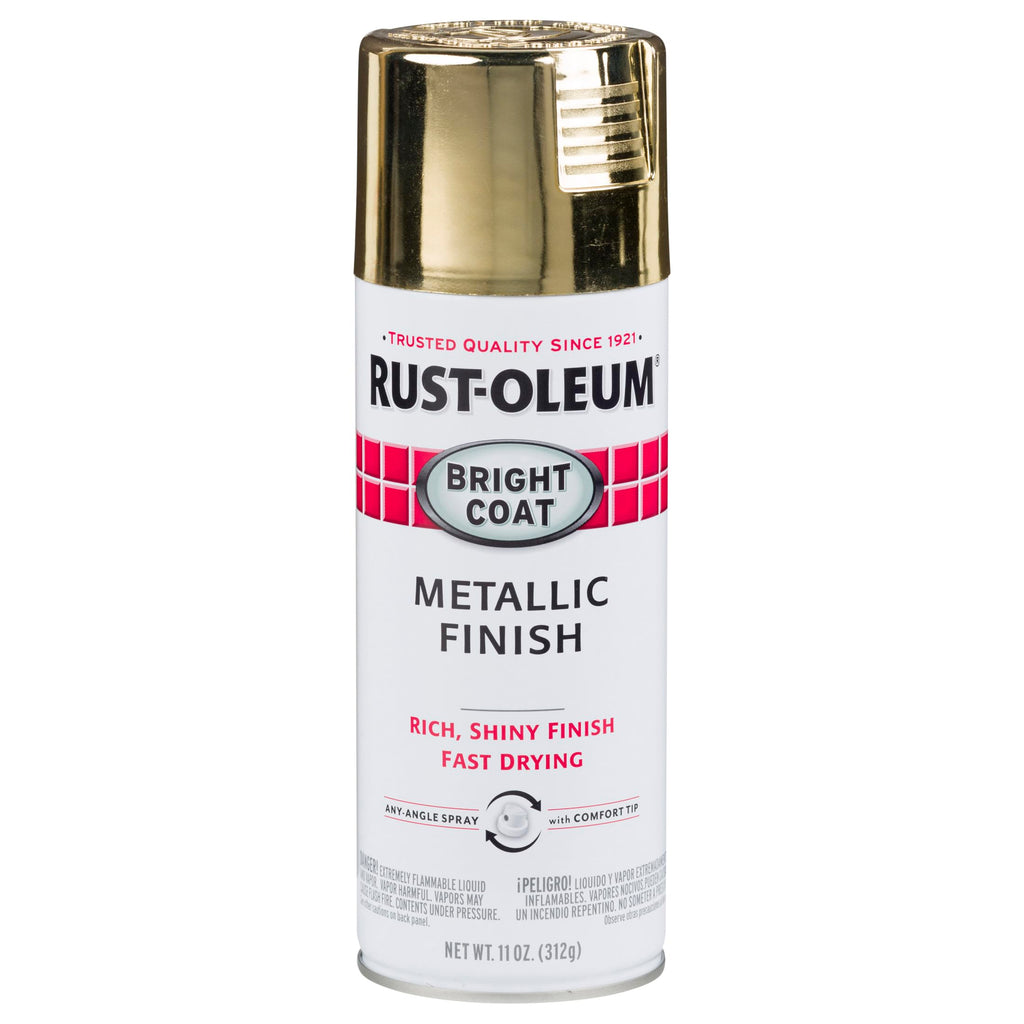 Buy now Rust-Oleum 7710830 Stops Rust Bright Coat Metallic Spray Paint, 11 Ounce, Gold, (Pack of 1) at indiglob india