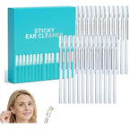 48 Pcs Sticky Cleaning Ear Stick, Gentle Reusable Soft Spiral Head Adhesive Ear Pick for Safe Ear Cleaning, with Gentle Removal Stick for All Ages