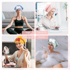 Microfiber Hair Drying Caps, 5-Pack Extra Soft and Ultra Absorbent