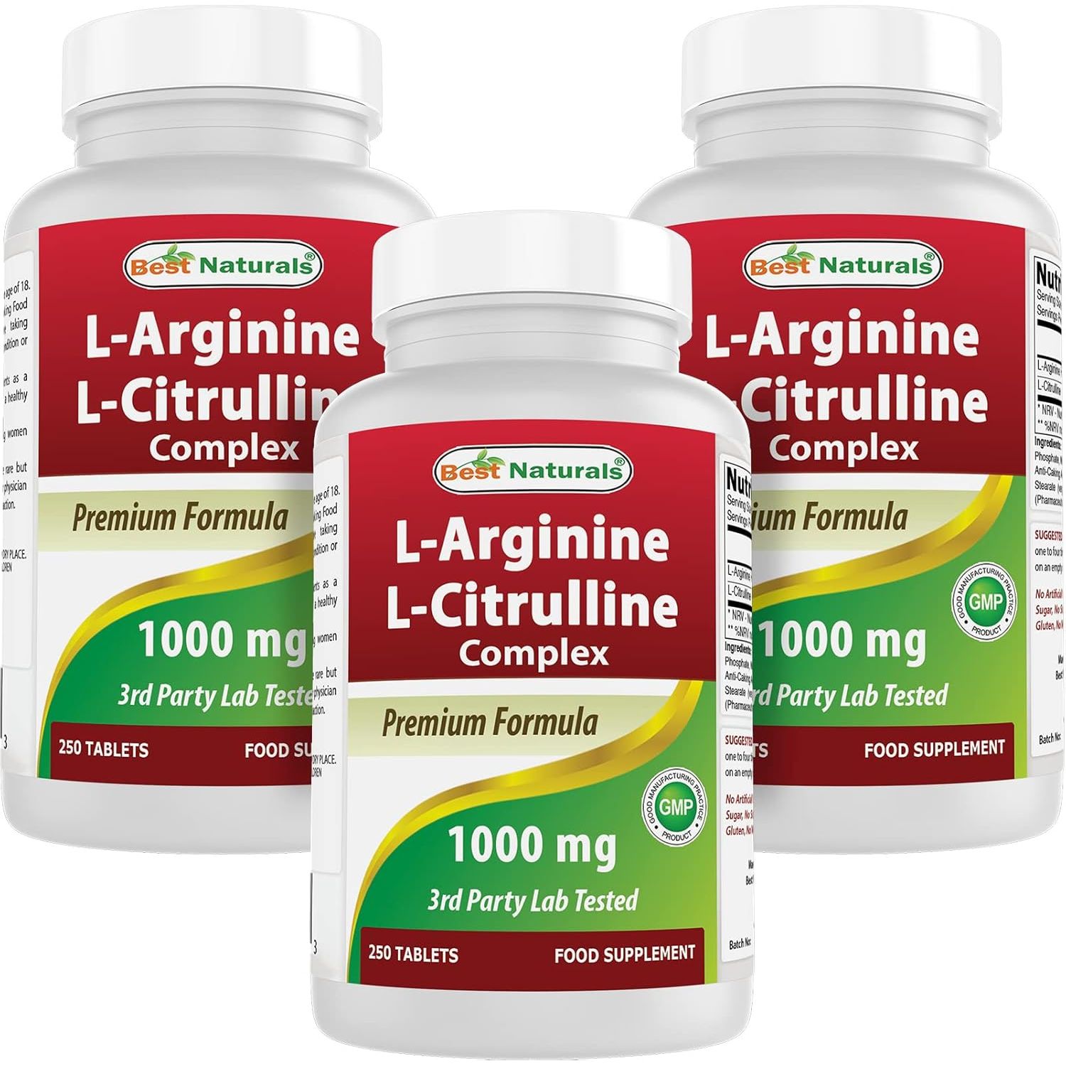 Buy now Best Naturals Arginine Citruline Complex 1000 Mg 120 Tablets 250 Count (Pack of 3) Unflavoured at indiglob india