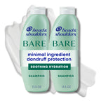 Head & Shoulders Anti-Dandruff Shampoo, BARE Soothing Hydration, 1% Pyrithione Zinc, Dry Scalp Relief, Free of Sulfates, Silicones, Dyes, 13.5 Fl Oz