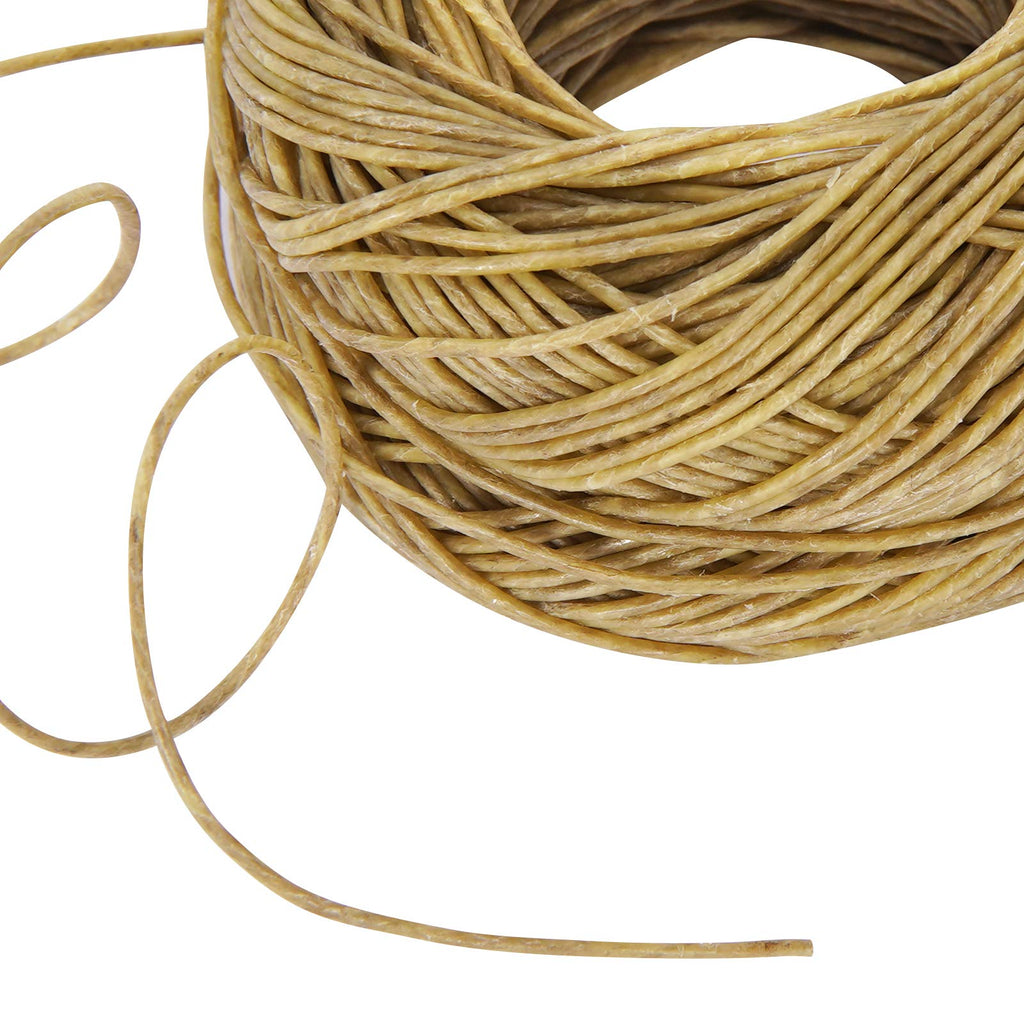 CHEFBEE 200FT Organic Hemp Wick with Natural Beeswax Coating