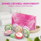HFHO Shower Steamers Aromatherapy 8 Pack Natural Essential Oils Home Spa | Perfect For Stress Relief, Relaxation And Home Spa Self Care, Birthday Gifts For Women And Men