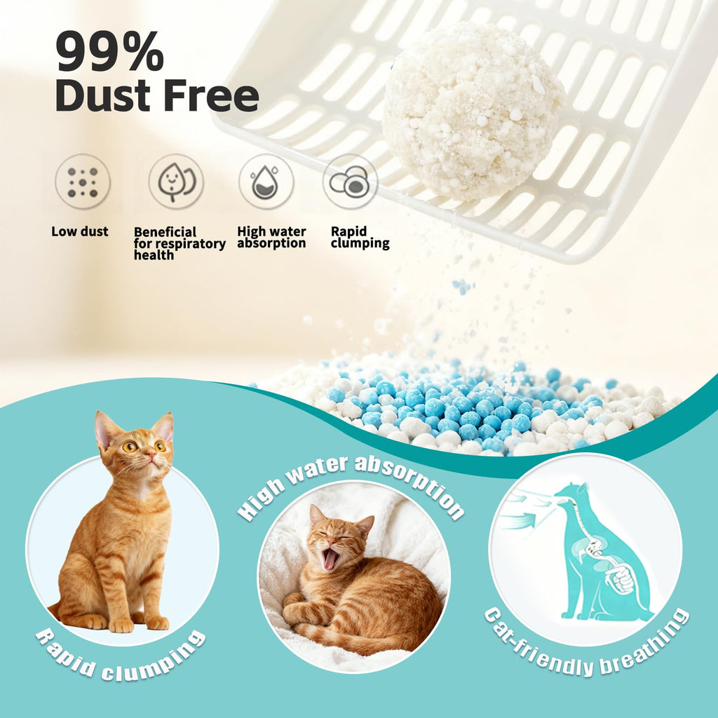 Tapioca Cat Litter, Cassava Cat Litter Odor Control Dust-Free Clumping Litter