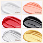 Buy now Makartt Gel Paint for Nail Art Set: 6 Colors No Wipe Solid Gel Polish for DIY Design at Home, Soak Off UV LED Manicure, Silver White Black Red Gold Nude at indiglob india
