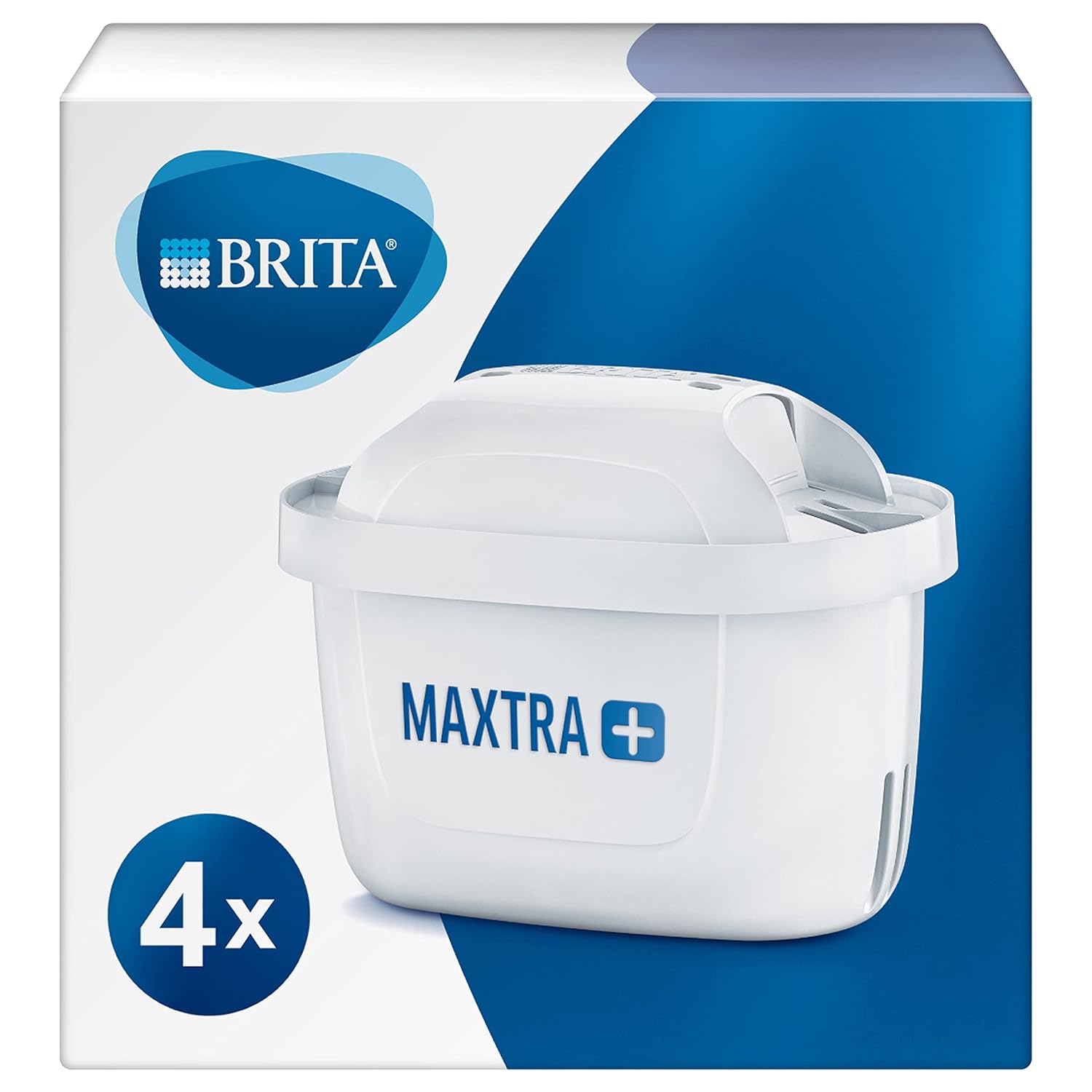 Buy now BRITA MAXTRA + Replacement Water Filter Cartridges, Compatible with all BRITA Jugs - Reduce Chlorine, Limescale and Impurities for Great Taste - Pack of 3 4 Count (Pack of 1) at indiglob india