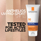 La Roche-Posay Anthelios UV Pro-Sport Sunscreen for Face & Body, Water & Sweat Resistant, Invisible Broad Spectrum Sunscreen, Lightweight & Breathable Skin Sun Protection