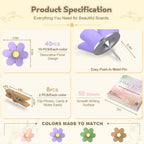 Decorative Flower Push Pins Kit, 48 PCS Cute Thumb Tacks for Bulletin Board