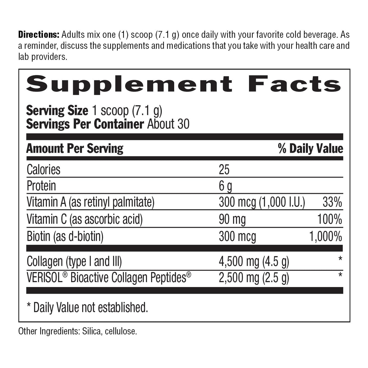 Country Life Maxi-Collagen 7000 Powder, Verisol Peptides, 7.5 oz
