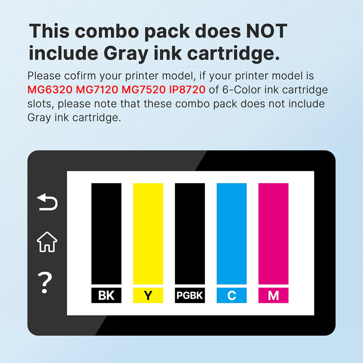250XL 251XL Ink Cartridge for Canon PGI-250XL CLI-251XL for MX922 (15 Pack)