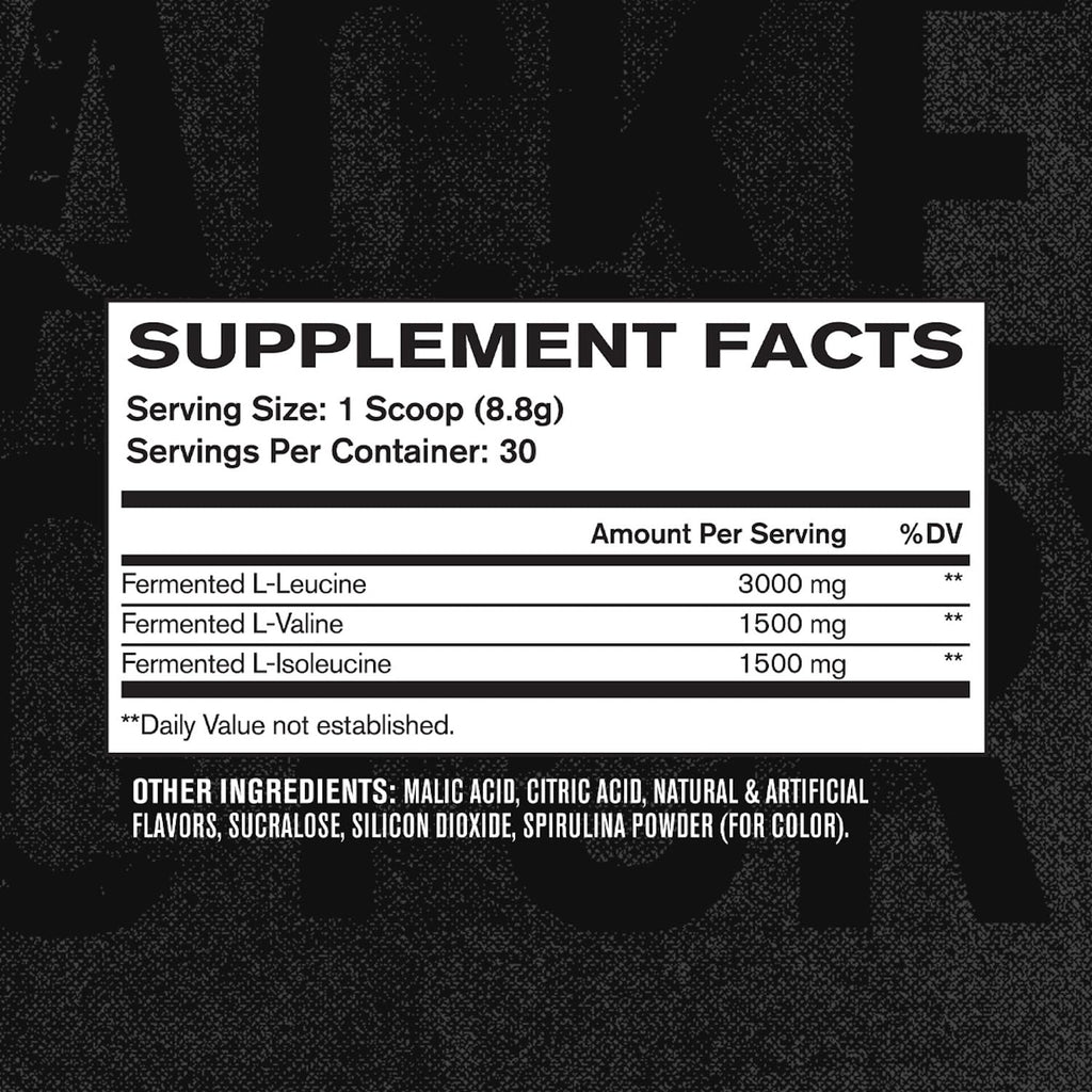 Jacked Factory BCAA Powder (Fermented) - 6g Branched Chain Essential Amino Acid Supplement for Improved Muscle Recovery, Reduced Fatigue, Increased Strength, Muscle Growth - 30 Servings, Fruit Punch