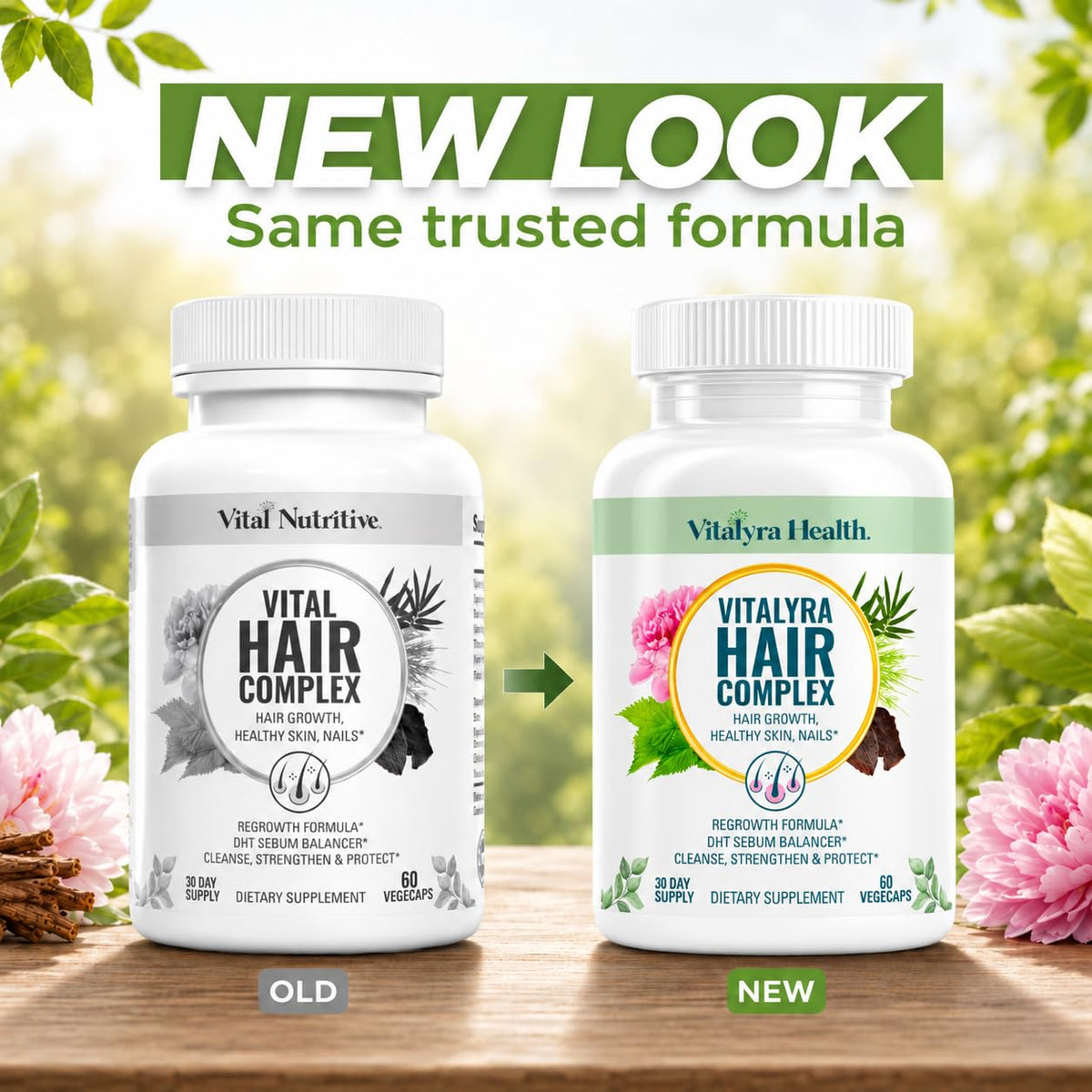 Vitalyra Biotin & B-Complex Hair Vitamins - Hair, Skin & Nails Supplement