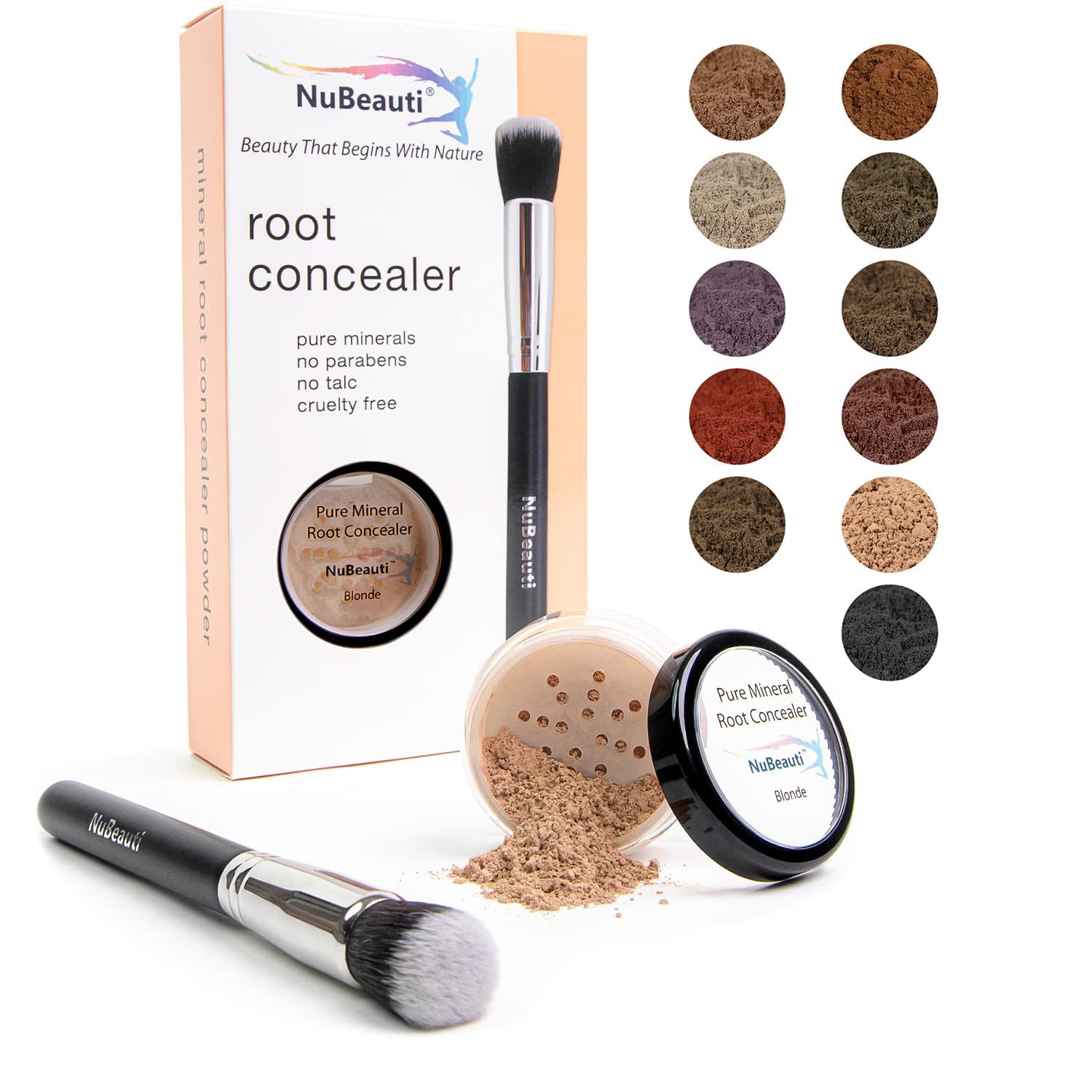 Buy now Hair Root Touch Up Powder - Darkest Brown - 11 True-to-Nature Root Concealer Shades - Longer-Lasting, Easy Hairline Shading with Clean Ingredients - With Brush Blonde With Brush at indiglob india