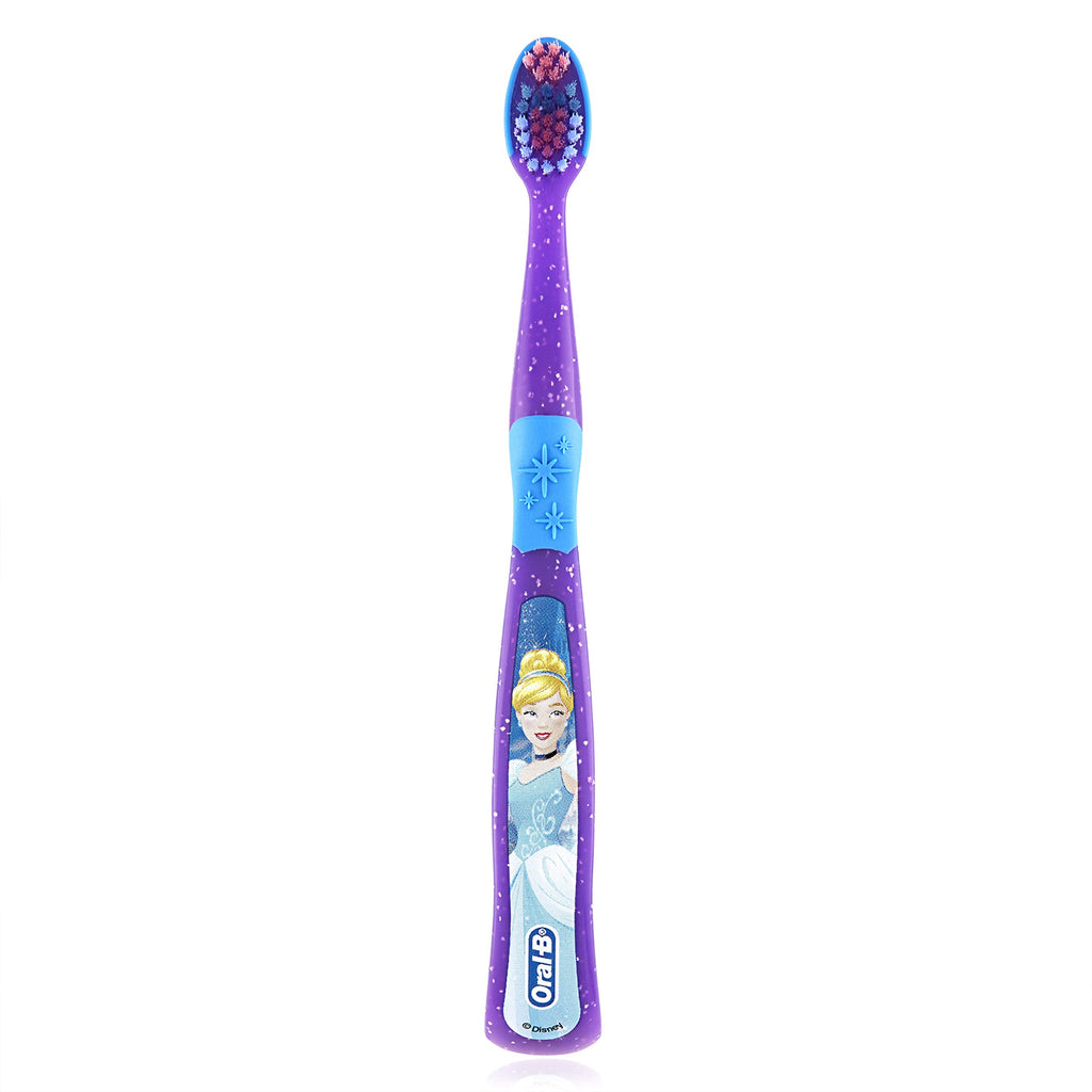 Buy now Oral-B New Princess Toothbrush for Little Girls, Children 3+, Extra Soft, Characters Vary - Pack of 6 (Characters Vary) at indiglob india