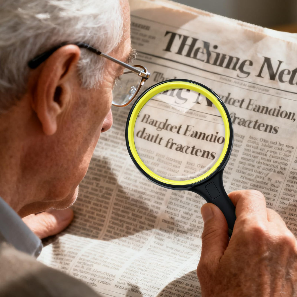 Premium 10X Magnifying Glass with Large 3 Inch (75mm) Lens