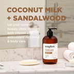 Buy now Soapbox Liquid Hand Soap, Coconut Milk & Sandalwood, Gentle & Moisturizing Hand Wash for Kitchen and Bathroom, Vegan & Cruelty Free Scented Hand Soap 12 Ounce Pump Bottles (Pack of 3) at indiglob india