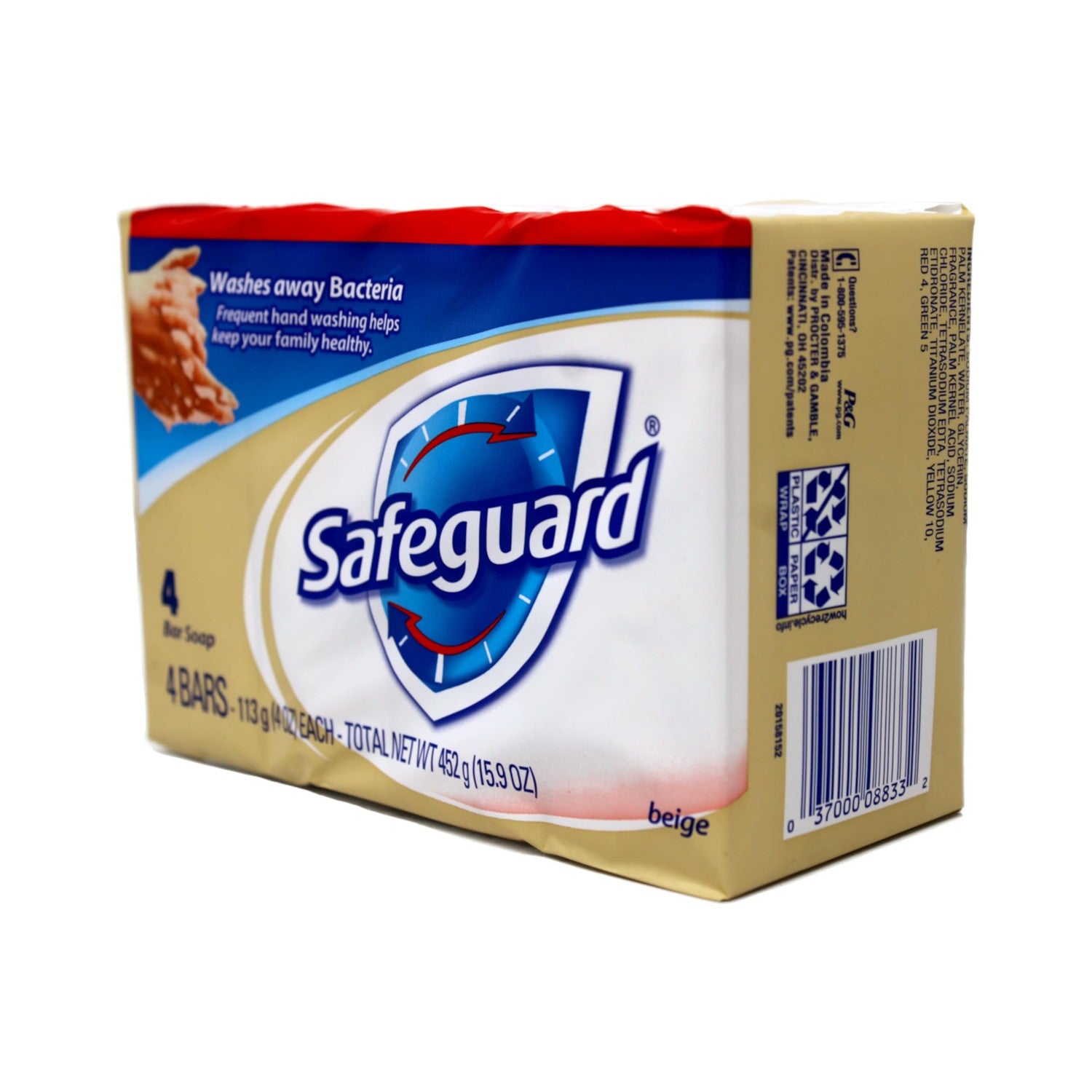 Buy now Safeguard Antibacterial Hand Bar Soap 4 Oz, 4 Bars Each, Pack of 8, (32 Total Bars) at indiglob india