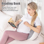 Chilling Home Portable Pregnancy Pillow, W Shaped Pregnancy Wedge Pillow