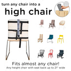 liuliuby Compact Travel High Chair | Portable High Chair for Baby | Baby Travel Essential Harness Seat | Must Haves for Vacations, Restaurants, Family Visits with Babies | Portable Highchair Seat