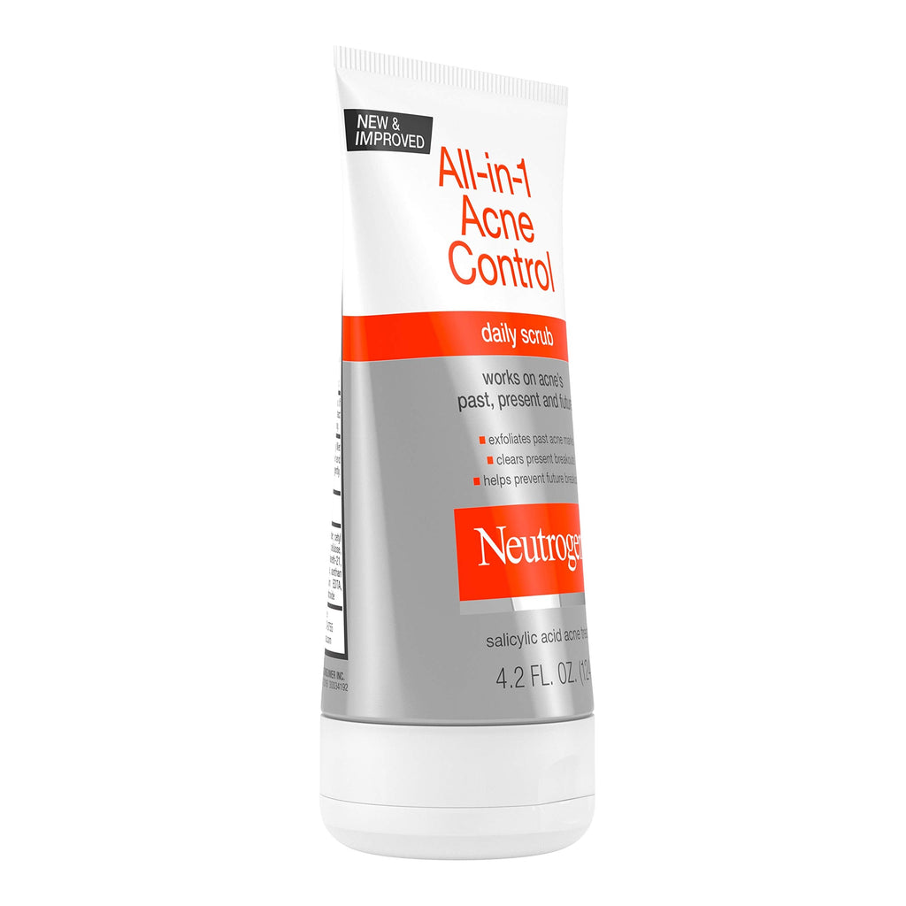 Buy now Neutrogena All-In-1 Acne Control Daily Face Scrub to Exfoliate and Treat Acne, Salicylic Acid Acne Treatment, 4.2 fl. oz at indiglob india