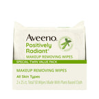 Buy now Aveeno Positively Radiant Alcohol Free Makeup Removing Face Wipes, Ultra Soft, Gentle, Non-Comedogenic Facial Cleansing Towelettes Leave Skin Feeling Clean & Soft, Sulfate Free, 25 ct soy 50 Count (Pack of 1) at indiglob india