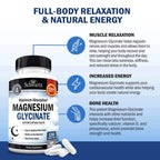 BioSchwartz Magnesium Glycinate 500mg Capsules (120 Mini Caps) | Maximum Absorption Magnesium Supplement for Healthy Nerves Muscles Heart Mood & Sleep Support (Vegan, Gluten-Free, Non-GMO)
