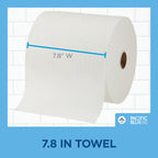 Georgia-Pacific, Pacific Blue Ultra 8'' High-Capacity Paper Towel Rolls, White, 26491, 1,150 Linear Feet Per Roll, 3 Rolls Per Case