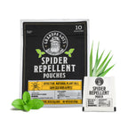 Grandpa Gus's Natural Spider Repellent Pouches, Indoor Deterrent, 10 Pack