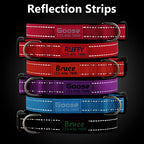 Personalized Dog Collars Custom with Pet Name & Phone for Small Medium Dogs