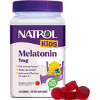 Natrol Kids Melatonin Gummies 1mg, Restful Sleep, 140 Raspberry Gummies