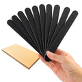 HeeYaa 10 Pack Nail Files, Professional Double Sided 100/180 Grit Emery Board for Manicure Pedicure, Black