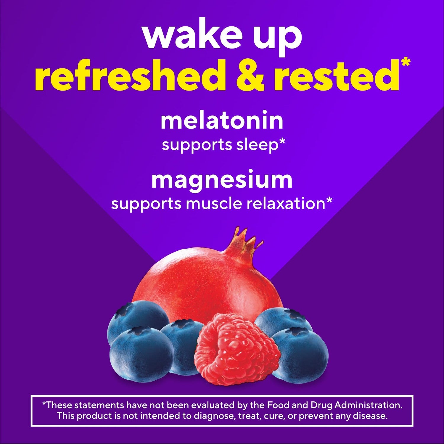 Vitafusion Melatonin Gummies | 5mg | 90 Count | Gummy with Magnesium for Adults | Berry Flavor | Gluten and Dairy-Free Supplement