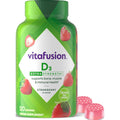 Vitafusion Vitamin D3 Gummies | 75 mcg | 120 Adult Gummy Vitamins | Extra Strength for Women & Men | Strawberry Flavor | Gluten-Free Supplement