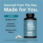 NeoCell Marine Collagen Peptides Supplement | 180 Caplets