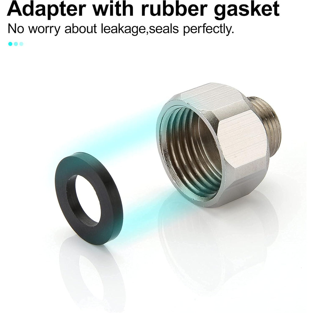Buy now G 1/2 Female to 3/8 Male COMP Reducer Adapter, Brass Pipe Fittings Water Hose Adapter, Compression Fitting for Kitchen Bathroom Faucet, Pipe Connector with Rubber Washer,(2 Pack) at indiglob india