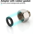 Buy now G 1/2 Female to 3/8 Male COMP Reducer Adapter, Brass Pipe Fittings Water Hose Adapter, Compression Fitting for Kitchen Bathroom Faucet, Pipe Connector with Rubber Washer,(2 Pack) at indiglob india