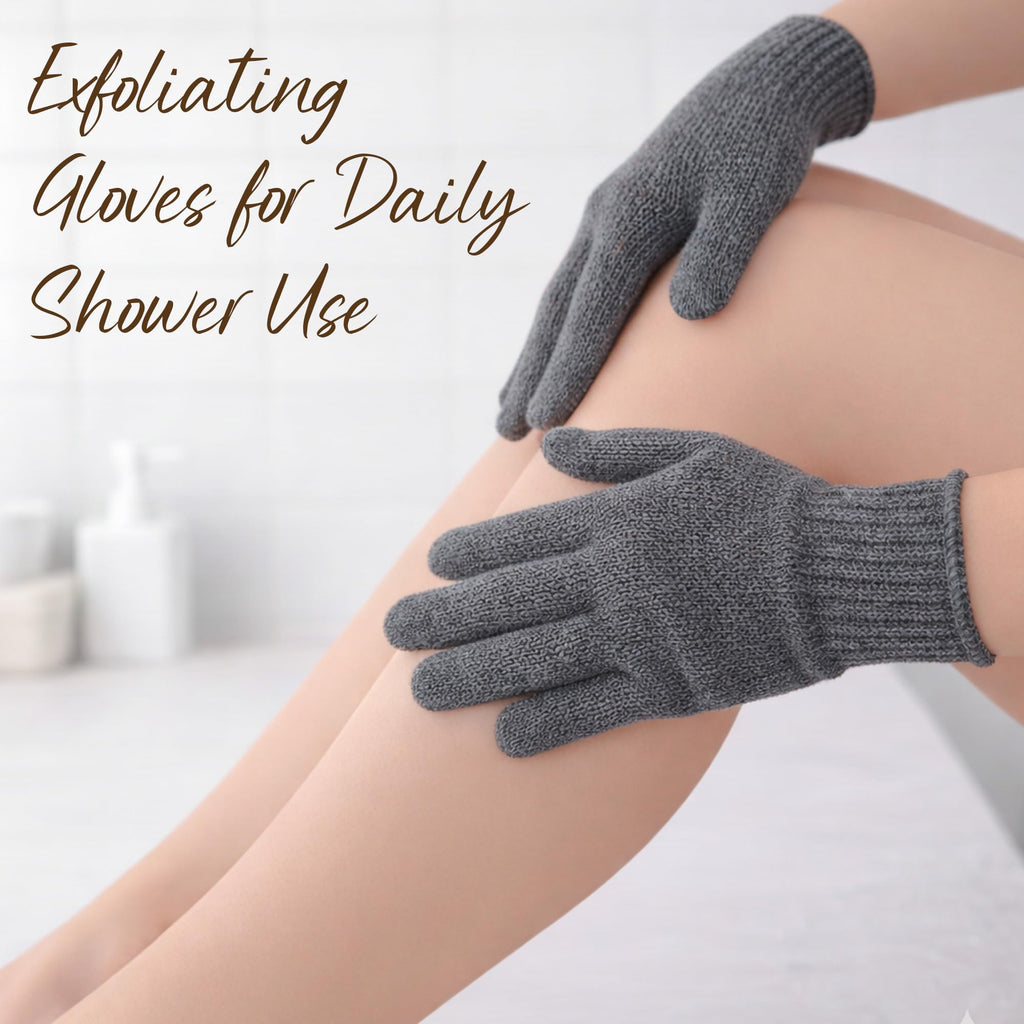 12 Pcs Exfoliating Gloves, Exfoliating Body Scrubber Exfoliator, Korean Exfoliating Mitt, Dead Skin Remover, Exfoliate Bath Shower Gloves, Moroccan Hand Body Scrub Mitt, Loofah Wash Cloth Washcloth | exfoliating