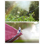 Buy now HOMENOTE Misting Cooling System, 26FT (8M) Misting Line + 7 Brass Mist Nozzles + Brass Adapter(3/4") Outdoor Mister for Patio Backyard Garden Greenhouse at indiglob india