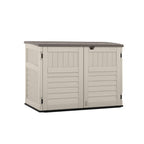 Suncast 5.9' x 3.7' Horizontal Stow-Away Storage Shed, Resin, Hinged Lid