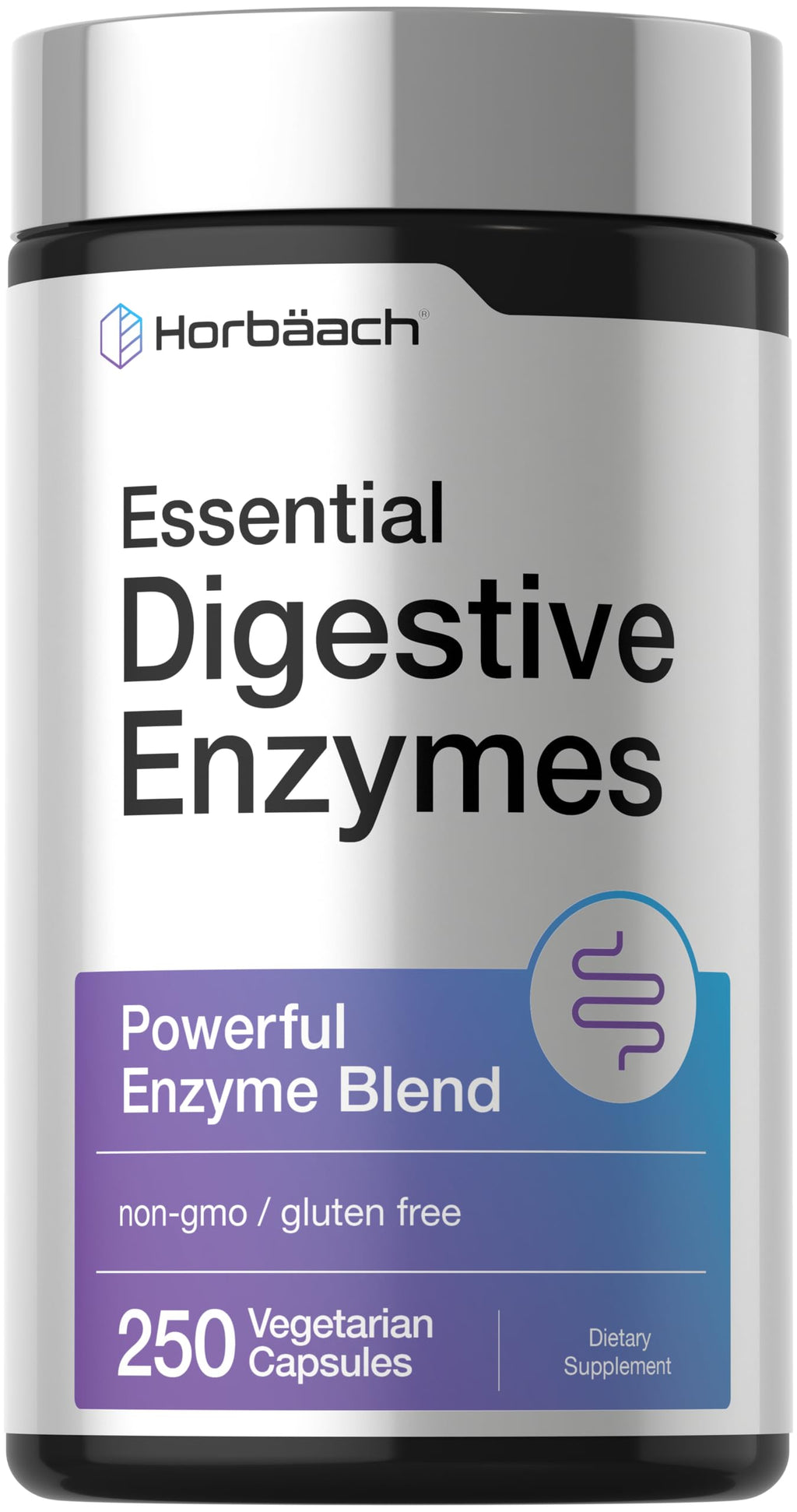 Horbäach Essential Digestive Enzymes | 250 Capsules
