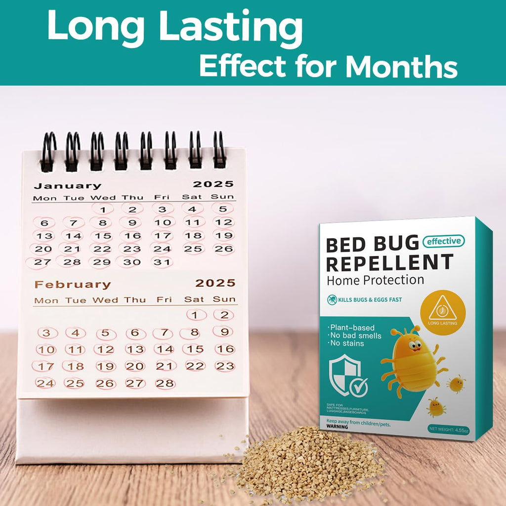 8 Pack Bed Bug Repellent, Natural Citronella & Lemongrass Plant-Based Formula, Deter Bed Bugs Eggs, Lasting Protection 2 Months for Mattress Furniture Luggage, Non-Toxic Family Safe