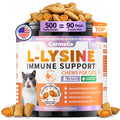 Lysine for Cats Treats for Immune Support with Colostrum, Omega-3, 500ct
