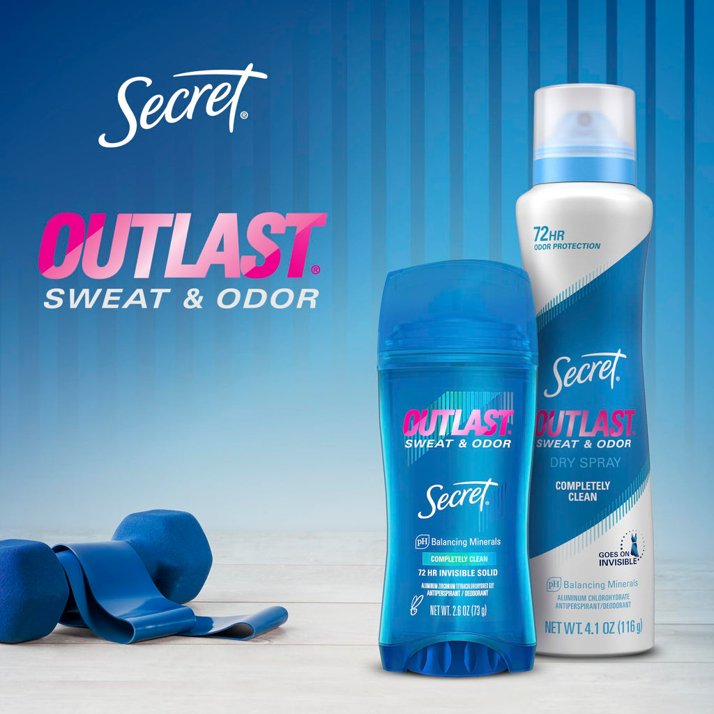 Buy now Secret Antiperspirant Deodorant for Women, Protecting Powder Scent, Clear Gel, Outlast Xtend, 2.6 Oz (Pack of 6) at indiglob india
