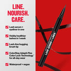Buy now REVLON ColorStay Lash Serum + Liner, Waterproof Eyeliner, Healthier Looking Eyelashes, Smudge-Resistant Flexible Brush Tip, 001 Blackest Black at indiglob india