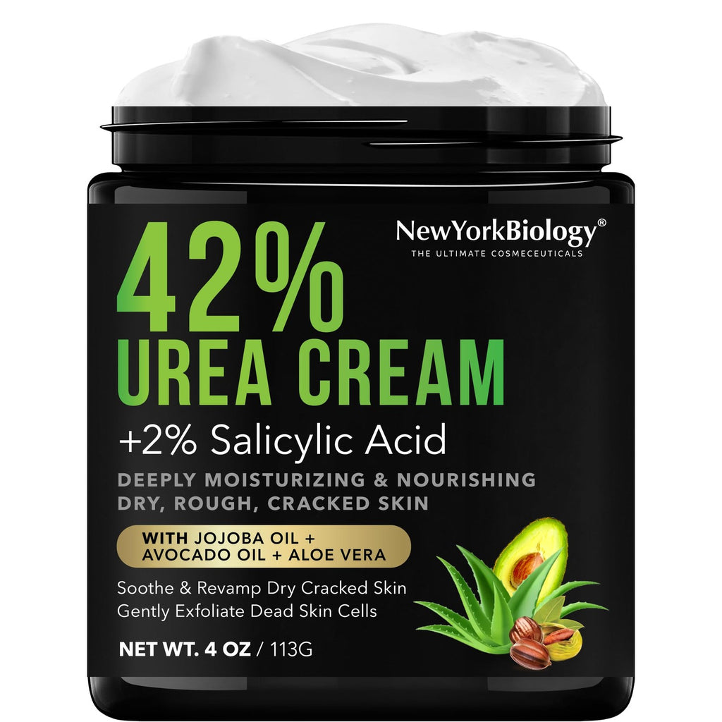 New York Biology Tea Tree Oil Foot Cream for Dry Feet and Rough Heels - Moisturizing Foot Cream - 8 oz