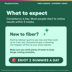 Physician's CHOICE Fiber Gummies for GLP-1 Support - No Sugar Added & Vegan - Raspberry Lemon - Natural Chicory Root Prebiotic Fiber Gummy - Digestive Health & Regularity for Women & Men - 60CT